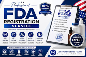 do fda registration, fda compliance for food, drugs, label review, fsvp listing