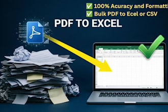 convert PDF to excel or CSV and clean the extracted table data