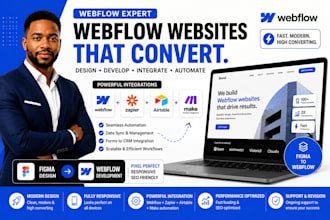 design webflow website webflow zapier airtable make integration figma to webflow