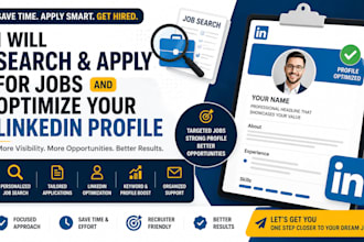 search and apply for jobs and optimize your linkedin profile