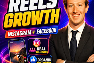 intagram reels, instagram promotion and facebook promotion organically