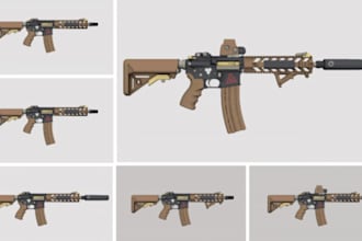 create custom fivem weapons, gta v gun packs and server ready assets