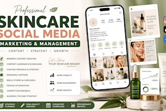 be social media manager content creator for skincare and beauty focused brand
