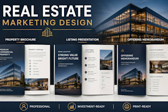 do real estate brochure, listing presentation, company profile, offering memo