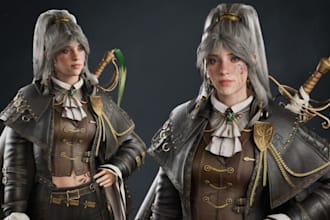ue4,ue5 stylized 3d game character fbx unity rig 3d realistic character model