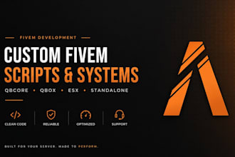 develop custom fivem scripts for your server