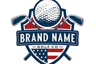 design premium golf logo for sports ,tournament