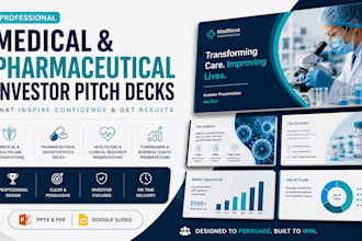 design german medical pharmaceutical healthcare investor pitch deck presentation