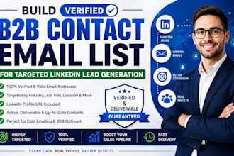 build a verified b2b contact email list for targeted linkedin lead generation