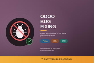 fix odoo python XML ORM and module bugs