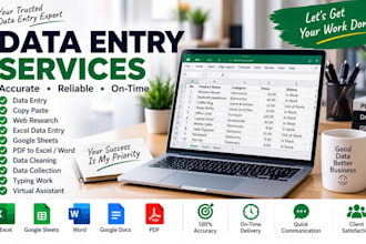 do accurate data entry, copy paste, web research and excel work