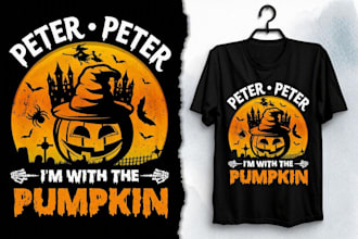 design creative fall thanksgiving halloween t shirt designs