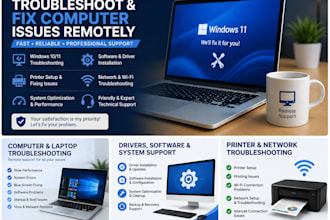 fix windows computer and laptop problems remotely