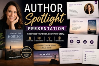 create an engaging author spotlight book presentation