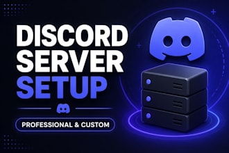 build a custom discord server for gaming, crypto or creators