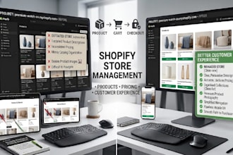 update and manage shopify products and pricing, improve customer experience