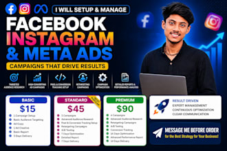setup and manage facebook instagram and meta ads campaigns