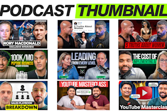 design engaging podcast thumbnails for youtube