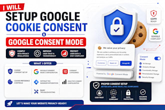 setup website cookie consent and google consent mode