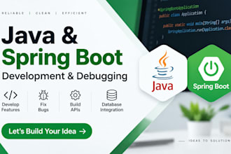 develop debug java spring boot rest API backend applications