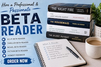 be your novel beta reader, fiction beta reader and scifi beta reader