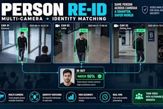develop person tracking, video analytics and computer vision systems