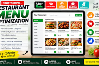 optimize your uber eats restaurant menu to increase orders