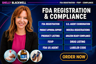 fda registration, fsvp, drug listing, fda US agent, cosmetic, labeler code