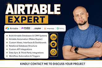 build airtable automation, database and CRM systems with custom API integrations