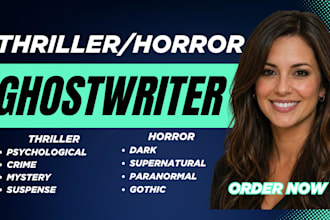 ghostwrite your ebook thriller horror ya novel