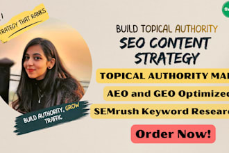 create a complete SEO content strategy and topical authority map