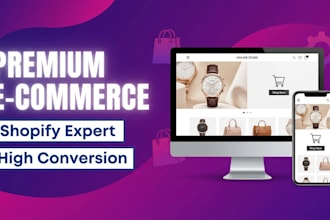 design a high converting e commerce website or online store