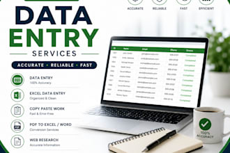 do accurate data entry in excel and word