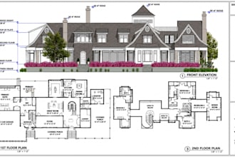 create residential plans and construction drawings in chief architect