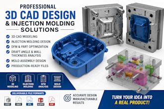 design injection molding, plastic mold, dfm analysis for production needs