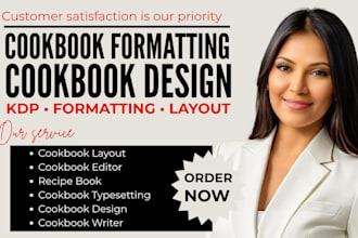 format and design your cookbook for print or publish on amazon KDP ingramspark
