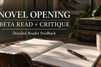 beta read and critique the opening of your novel