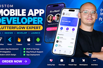 build flutterflow app, flutter mobile app development, firebase API