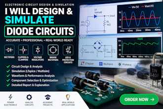 design and simulate diode circuits and with simulation and performance analysis