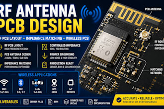 design rf antenna pcb, rf layout, impedance matching and wireless pcb