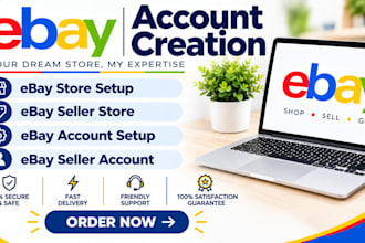 create and set up your ebay seller account and ebay store