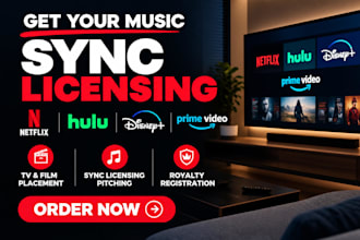 pitch your music for film TV ads and sync licensing opportunities
