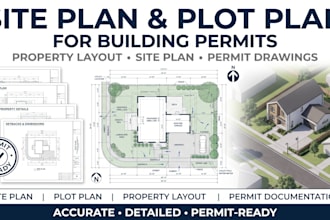 create a site plan and plot plan for your building permit application