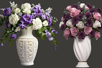 design custom 3d vase, flower vase, flower pot, for home decor and 3d printing