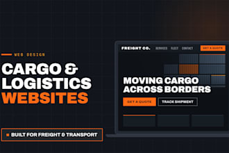 build a logistics website, trucking, courier and dispatch site