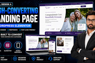 design a high converting landing page in wordpress elementor