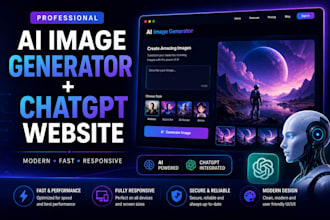 build ai image generator chatgpt chatbot with live demo