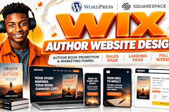 design ingramspark book wix website or amazon kdp author website on wix website
