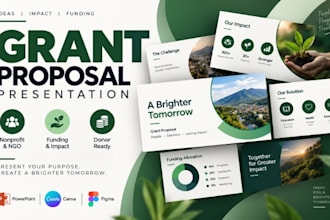 grant proposal presentation, nonprofit funding deck, donor pitch, ngo deck