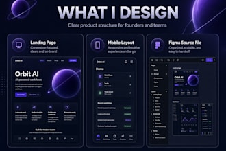 design a saas website landing page in figma
